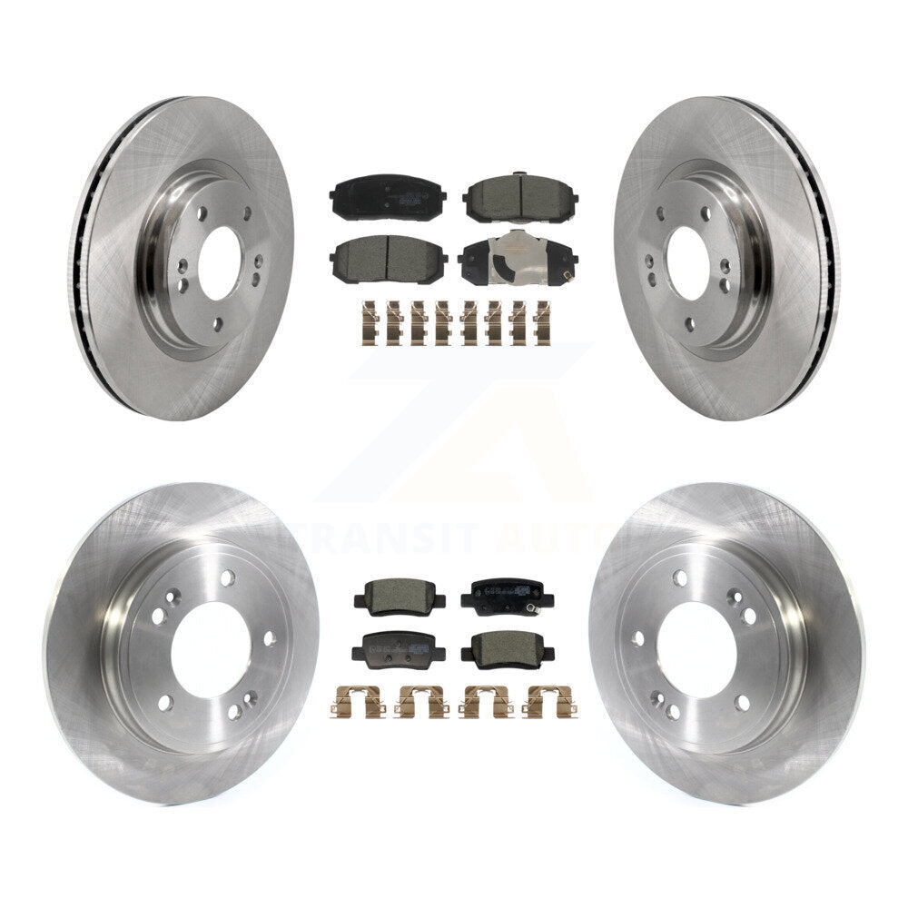 Kit de rotors de frein à disque avant et arrière et plaquettes en céramique pour Hyundai Elantra K8T-10583