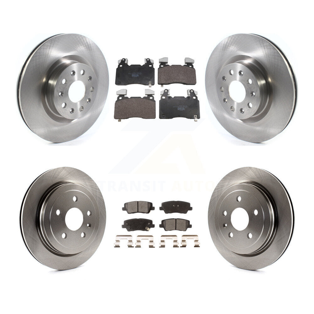 Kit de rotors de frein à disque avant et arrière et plaquettes en céramique pour Cadillac CTS K8T-105841