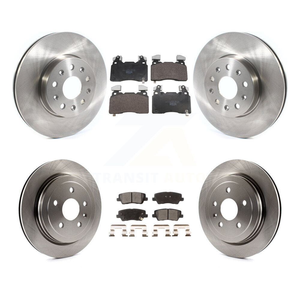 Kit de rotors de frein à disque avant et arrière et plaquettes en céramique pour Cadillac CTS K8T-105842