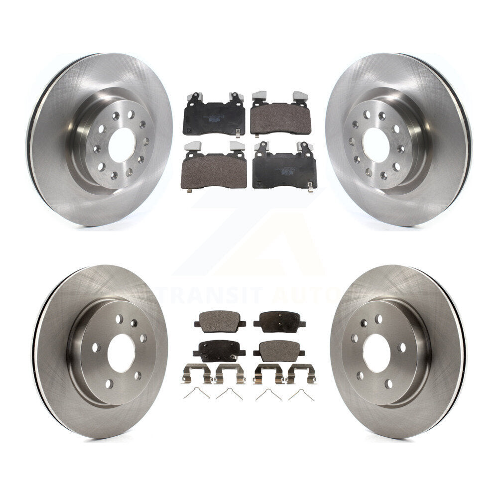 Kit de rotors de frein à disque avant et arrière et plaquettes en céramique pour Cadillac CT6 K8T-105845