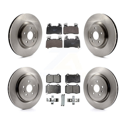 Rotors de frein à disque avant et arrière et Kit de plaquettes en céramique pour Chevrolet Camaro S 2010 – 2015