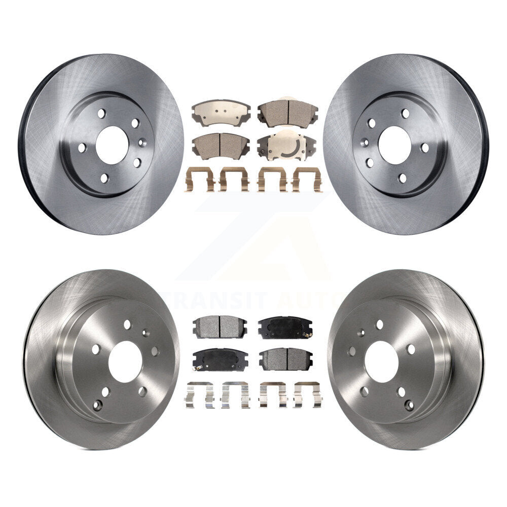 Kit de rotors de frein à disque avant et arrière et plaquettes en céramique pour GMC Terrain K8T-105857