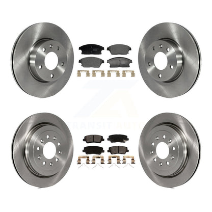Kit de rotors de frein à disque avant et arrière et plaquettes en céramique pour base Cadillac ATS 2018