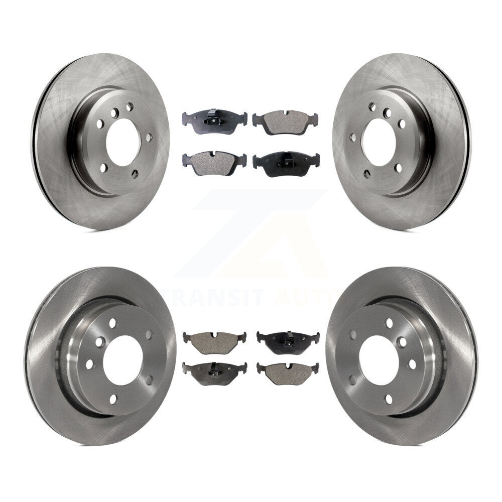 Kit de rotors de frein à disque avant et arrière et plaquettes en céramique pour berline BMW 328i 1998-1999