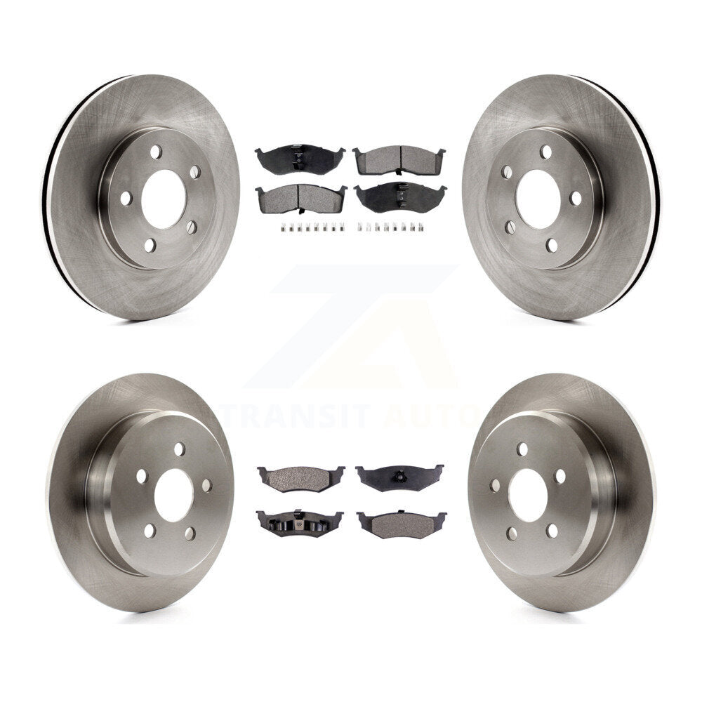 Rotor de frein à disque avant et arrière et Kit de plaquettes en céramique pour Neon Chrysler Dodge Plymout