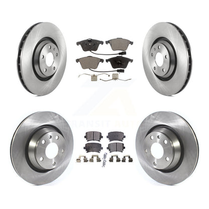 Kit de rotors de frein à disque avant et arrière et plaquettes en céramique pour Audi TTS Quattr 2010-2015