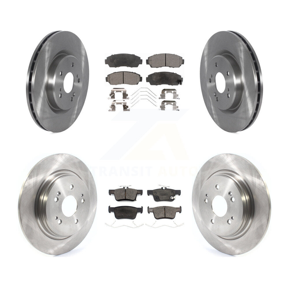 Kit de disques de frein à disque avant et arrière et plaquettes en céramique pour Acura RDX 2022 – 2023