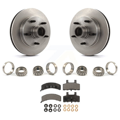 Ensemble de Rotor de moyeu de frein à disque avant, jeu de roulements de course intérieur et extérieur, Kit de plaquettes pour