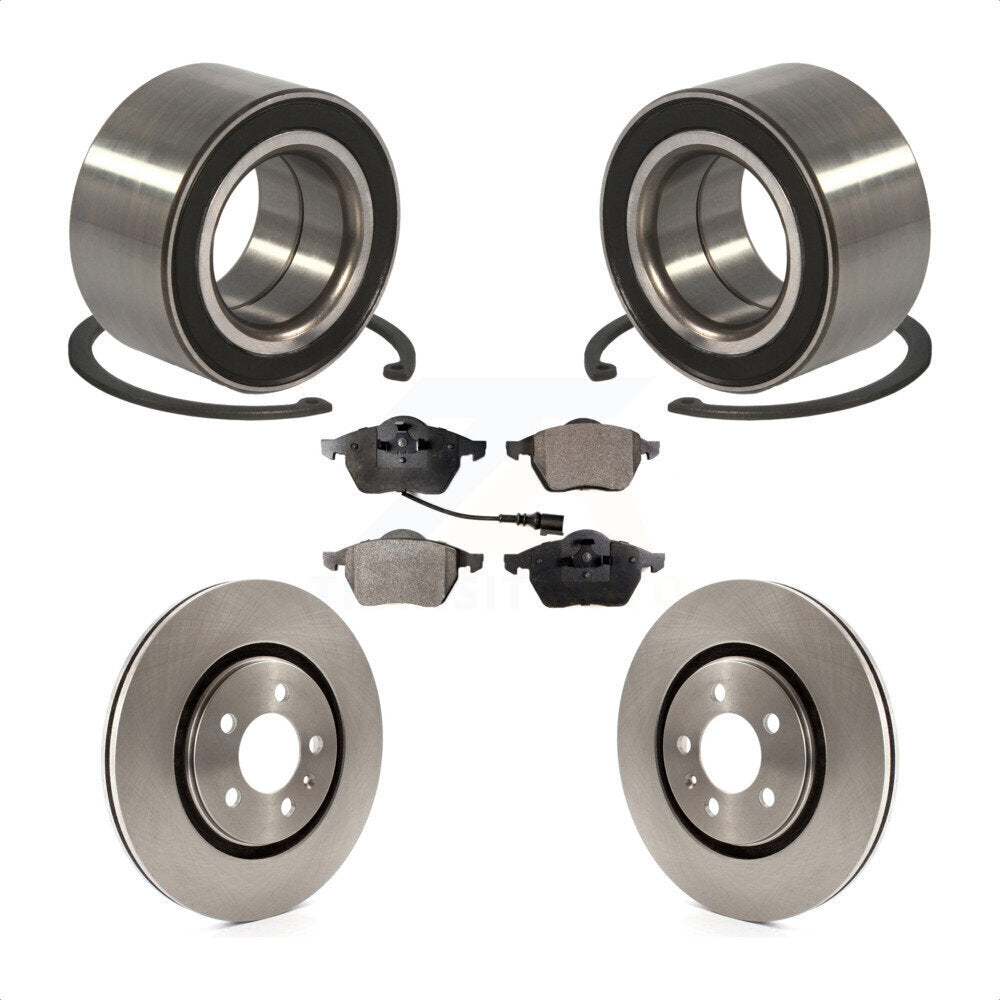 Kit de rotor et de plaquettes de frein à disque, roulement de roue avant, pour Volkswagen Passat 2.8 1996