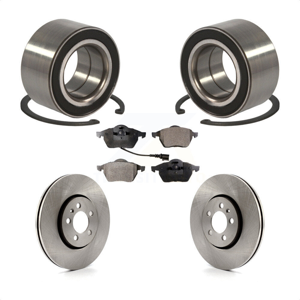 Kit de plaquettes de Rotor de frein, roulement de roue avant, pour Volkswagen Golf, diamètre extérieur 72mm