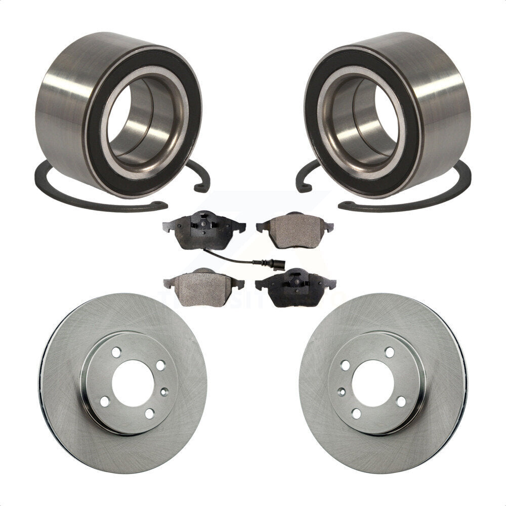 Kit de plaquettes de Rotor de frein à disque, roulement de roue avant, pour Volkswagen Jetta 2.8 1996 – 1998