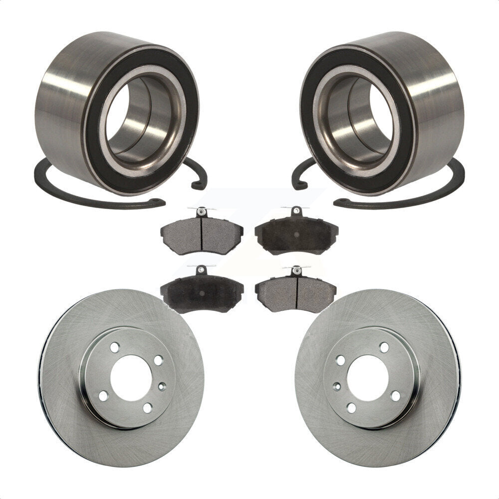 Kit de Rotor et plaquettes de frein à disque, roulement de roue avant, pour Volkswagen Cabrio Golf Passa