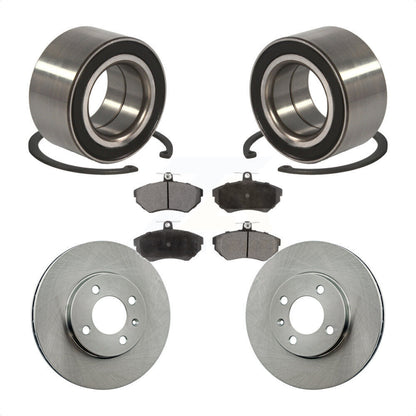 Kit de Rotor et plaquettes de frein à disque, roulement de roue avant, pour Volkswagen Cabrio Golf Passa