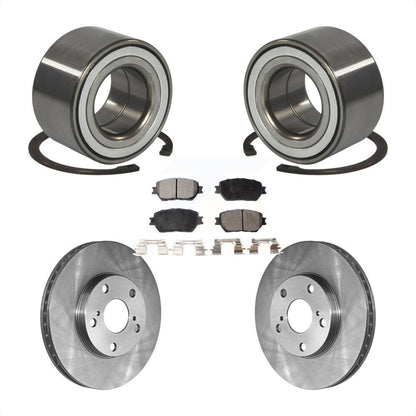 Kit de rotors de frein à disque et de plaquettes en céramique, roulement de roue avant, pour Toyota Camry