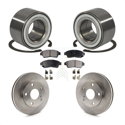 Kit de rotors de frein à disque et de plaquettes en céramique, roulement de roue avant, pour Toyota Camry 2.2