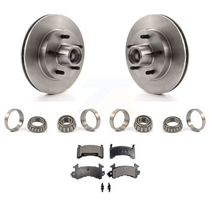 Ensemble de Rotor de moyeu de frein à disque avant, jeu de roulements de course intérieur et extérieur, Kit de plaquettes pour