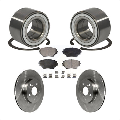 Kit de rotors de frein à disque et de plaquettes en céramique, roulement de roue avant, pour Toyota RAV4