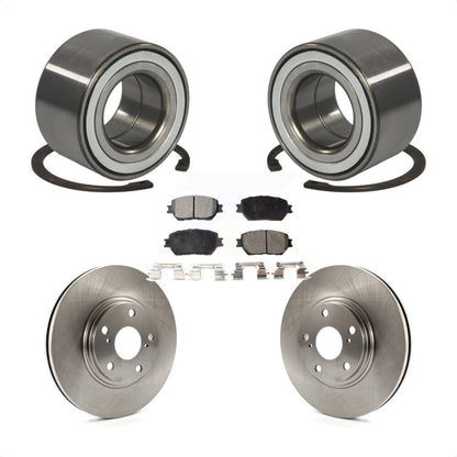 Kit de rotors de frein à disque et de plaquettes en céramique, roulement de roue avant, pour Toyota Camry