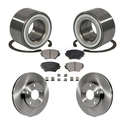 Kit de rotors de frein à disque et de plaquettes en céramique, roulement de roue avant, pour Toyota RAV4