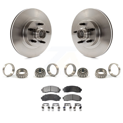 Ensemble de Rotor de moyeu de frein à disque avant, jeu de roulements de course intérieur et extérieur, Kit de plaquettes pour