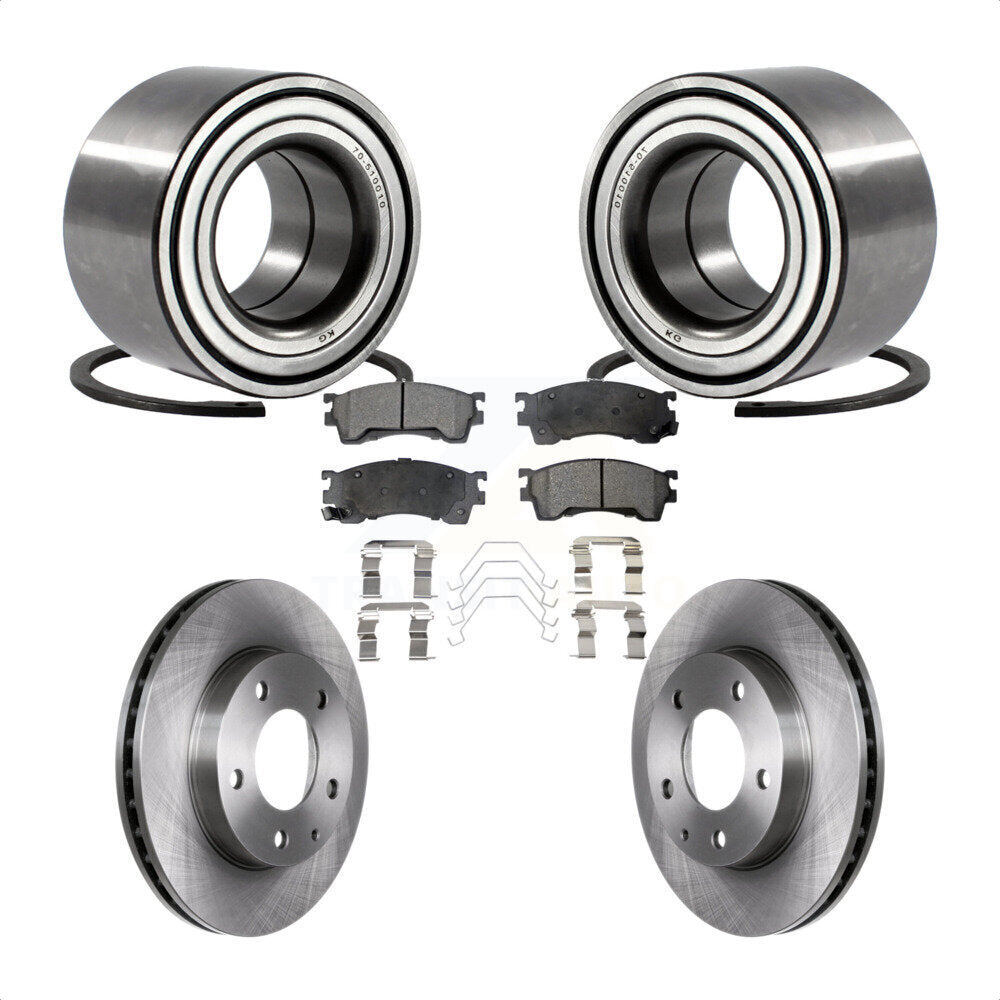 Kit de Rotors et plaquettes de frein à disque, roulement de roue avant, pour Mazda 626 Ford Probe MX-