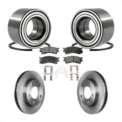 Kit de Rotors et plaquettes de frein à disque, roulement de roue avant, pour Mazda 626 Ford Probe MX-