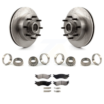 Ensemble de Rotor de moyeu de frein à disque avant, jeu de roulements de course intérieur et extérieur, Kit de plaquettes pour