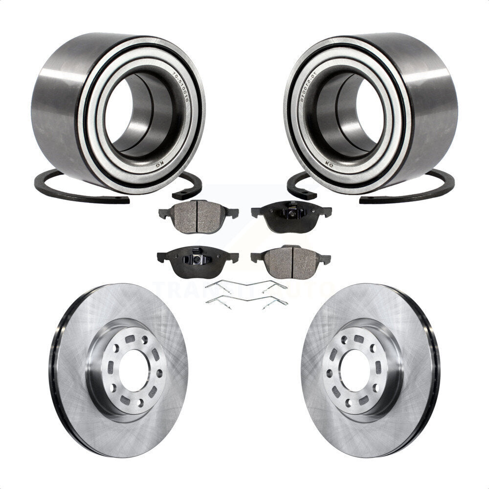 Kit de plaquettes de Rotor de frein à disque, roulement de roue avant, pour Mazda 3 2005, 2,3 l, sans AB
