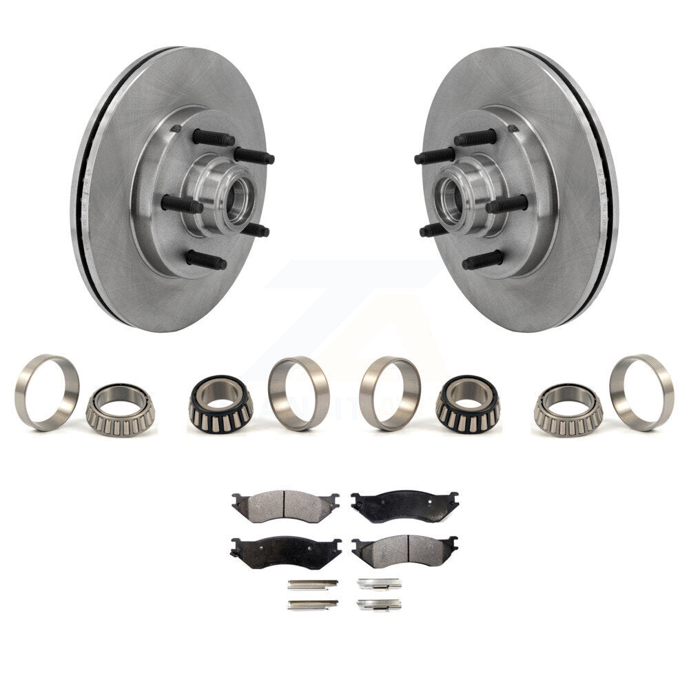 Kit de plaquettes de roulement de course intérieure et extérieure de Rotor de moyeu de frein avant pour Ford F-150