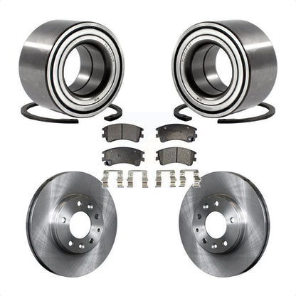 Kit de rotors de frein à disque et de plaquettes en céramique, roulement de roue avant, pour Mazda 2003 – 2005