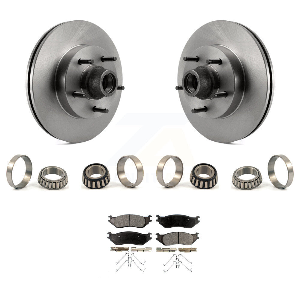 Kit de plaquettes de jeu de roulements intérieurs et extérieurs de Rotor de moyeu de frein avant pour Ford E-150
