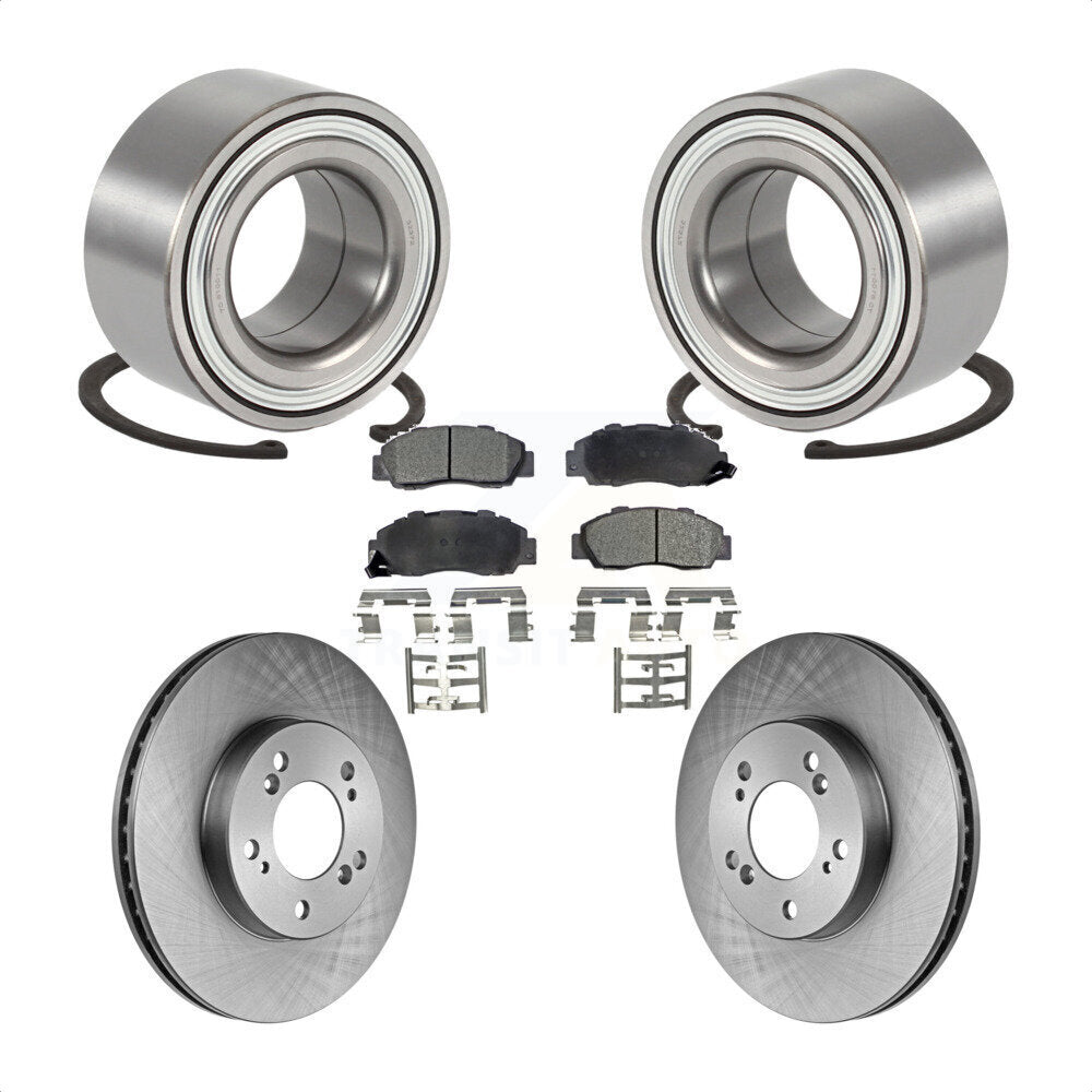 Kit de Rotor de frein à disque et de plaquettes en céramique, roulement de roue avant pour Acura TL Legend R
