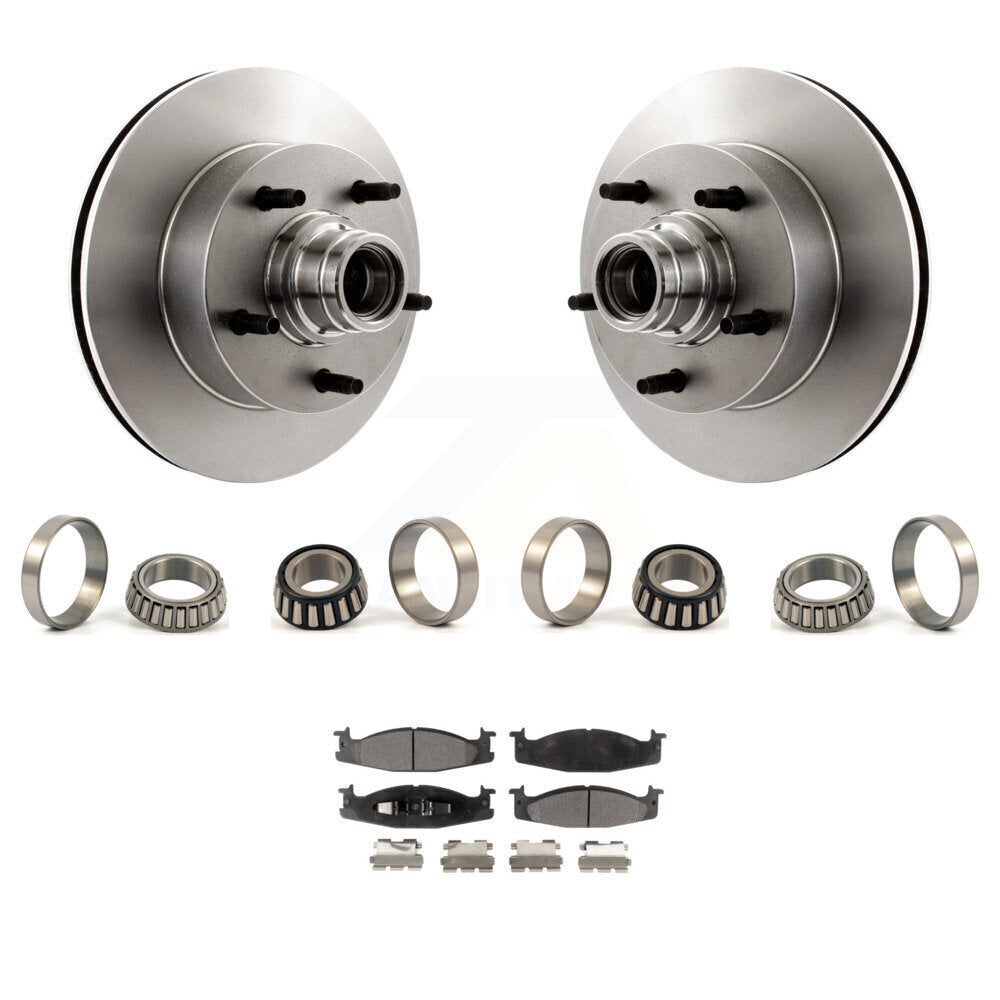 Kit de plaquettes de jeu de roulements intérieurs et extérieurs de Rotor de moyeu de frein avant pour Ford E-150
