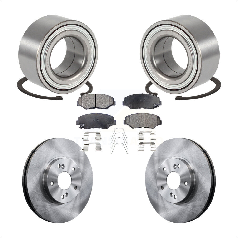 Kit de rotors et plaquettes de frein à disque de roulement de roue avant pour Honda Pilot 2003-2004