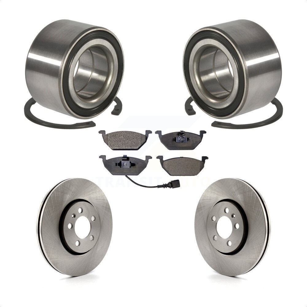Kit de plaquettes de Rotor de frein à disque, roulement de roue avant, pour Volkswagen Golf 2000 2001 2.0