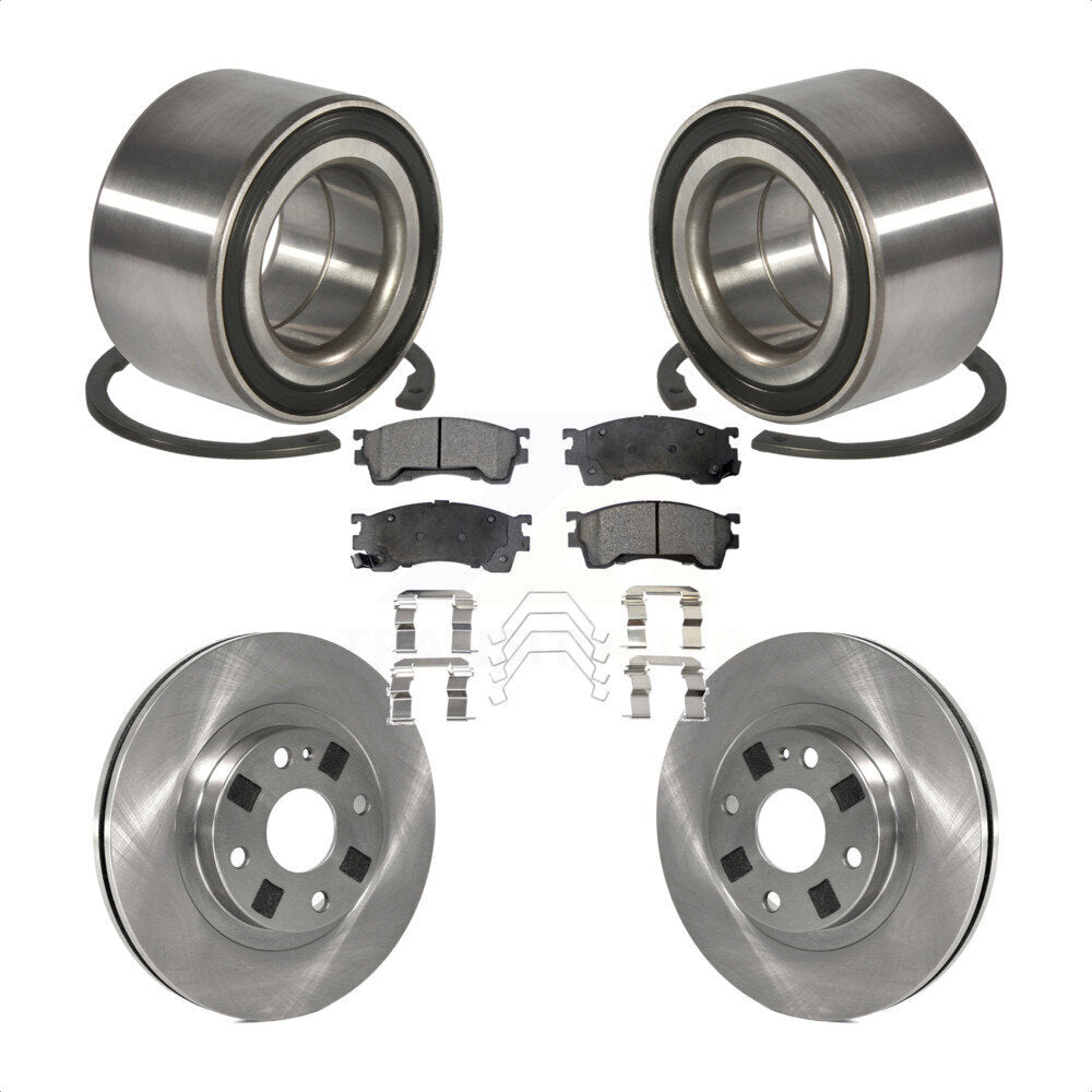 Kit de rotor et plaquettes de frein à disque de roulement de roue avant pour Mazda Protege 1.8 de 1999 à 2000