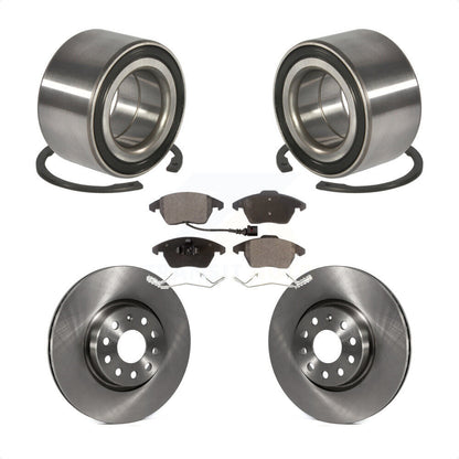 Kit de rotors et plaquettes de frein à disque de roulement de roue avant pour Volkswagen Jetta GTI