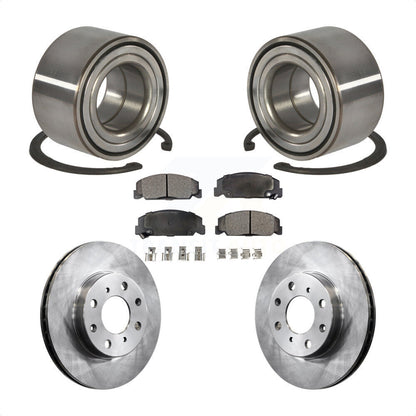 Kit de Rotor de frein à disque et de plaquettes en céramique, roulement de roue avant, pour Honda Civic del So
