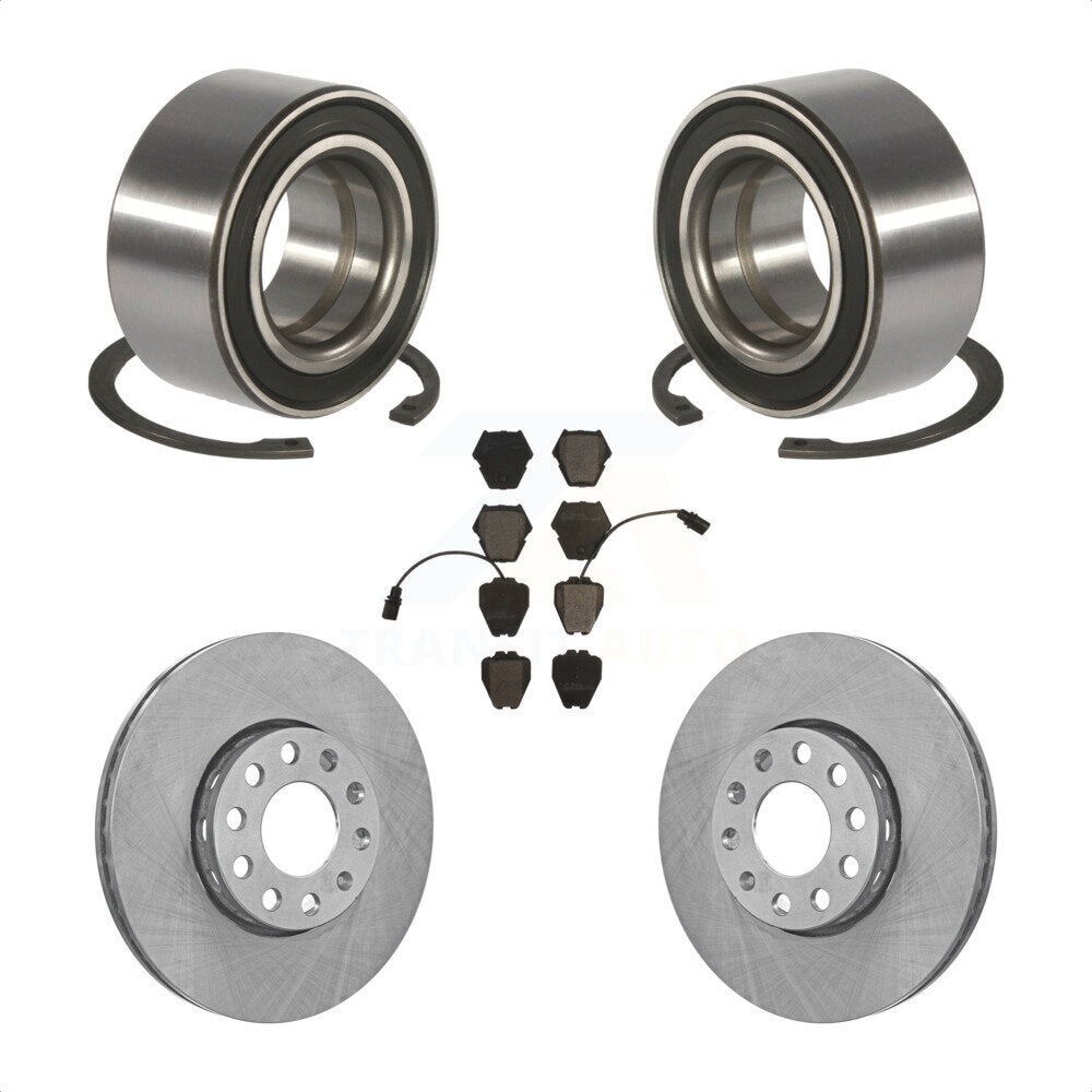 Kit de Rotor et de plaquettes de frein à disque, roulement de roue avant, pour Volkswagen Passat 2.8 2002