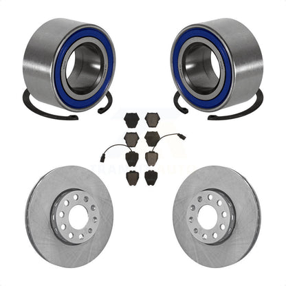 Kit de Rotor et de plaquettes de frein à disque, roulement de roue avant, pour Volkswagen Passat 2002 1.8