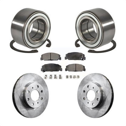 Kit de rotors de frein à disque et de plaquettes en céramique, roulement de roue avant, pour Honda Civic