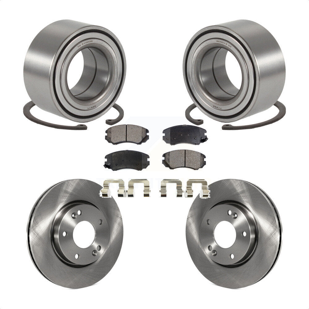 Kit de Rotor et de plaquettes de frein, roulement de roue avant, pour Hyundai Sonata Tucson Kia Sportag
