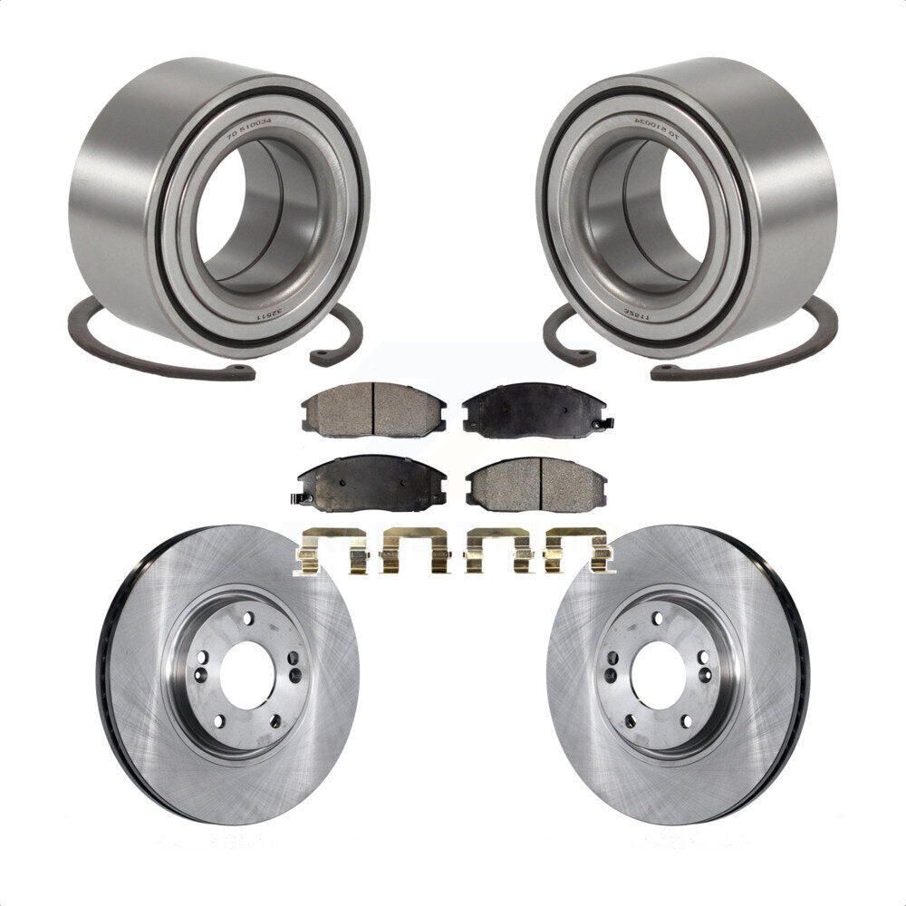 Kit de rotors de frein à disque et de plaquettes en céramique, roulement de roue avant, pour Hyundai XG350