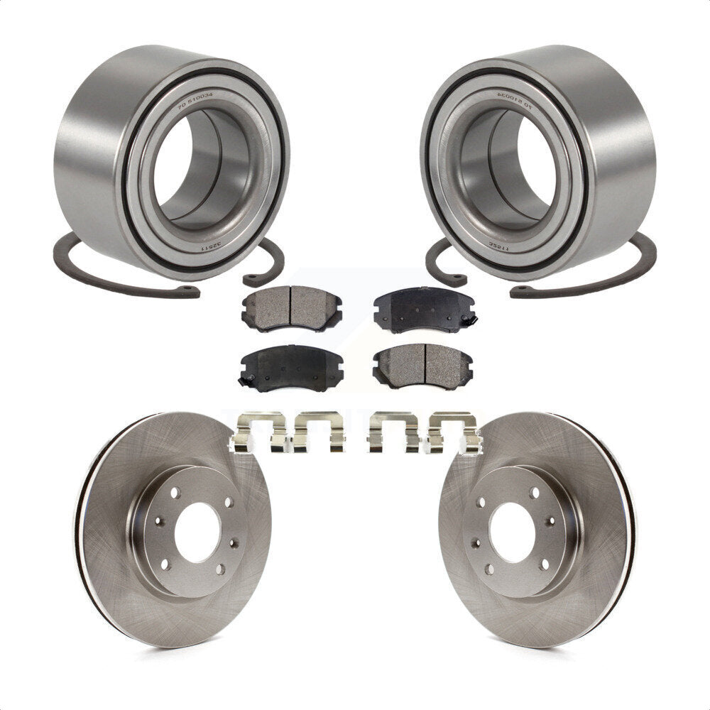 Kit de Rotor et de plaquettes de frein, roulement de roue avant, pour Hyundai Sonata Kia Optima Magenti