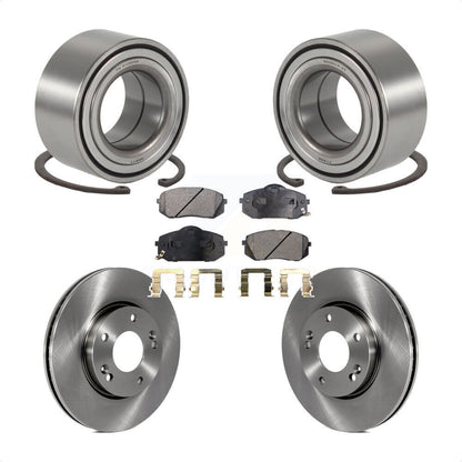 Rotor de frein à disque de roulement de roue avant et Kit de plaquettes en céramique pour Kia Rond 2007 – 2009