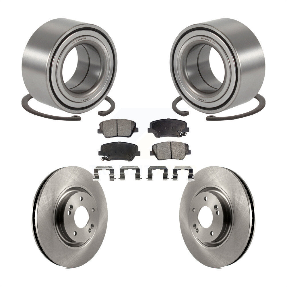 Kit de rotors et plaquettes de frein à disque de roulement de roue avant pour Hyundai Azera 2012 – 2017