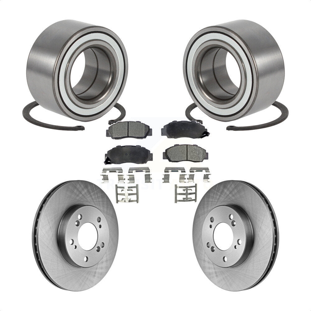 Kit de rotor et plaquettes de frein à disque, roulement de roue avant, pour Honda CR-V Prelud 1997 – 2001