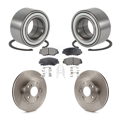 Kit de rotors de frein à disque et de plaquettes en céramique, roulement de roue avant, pour Honda CR-V