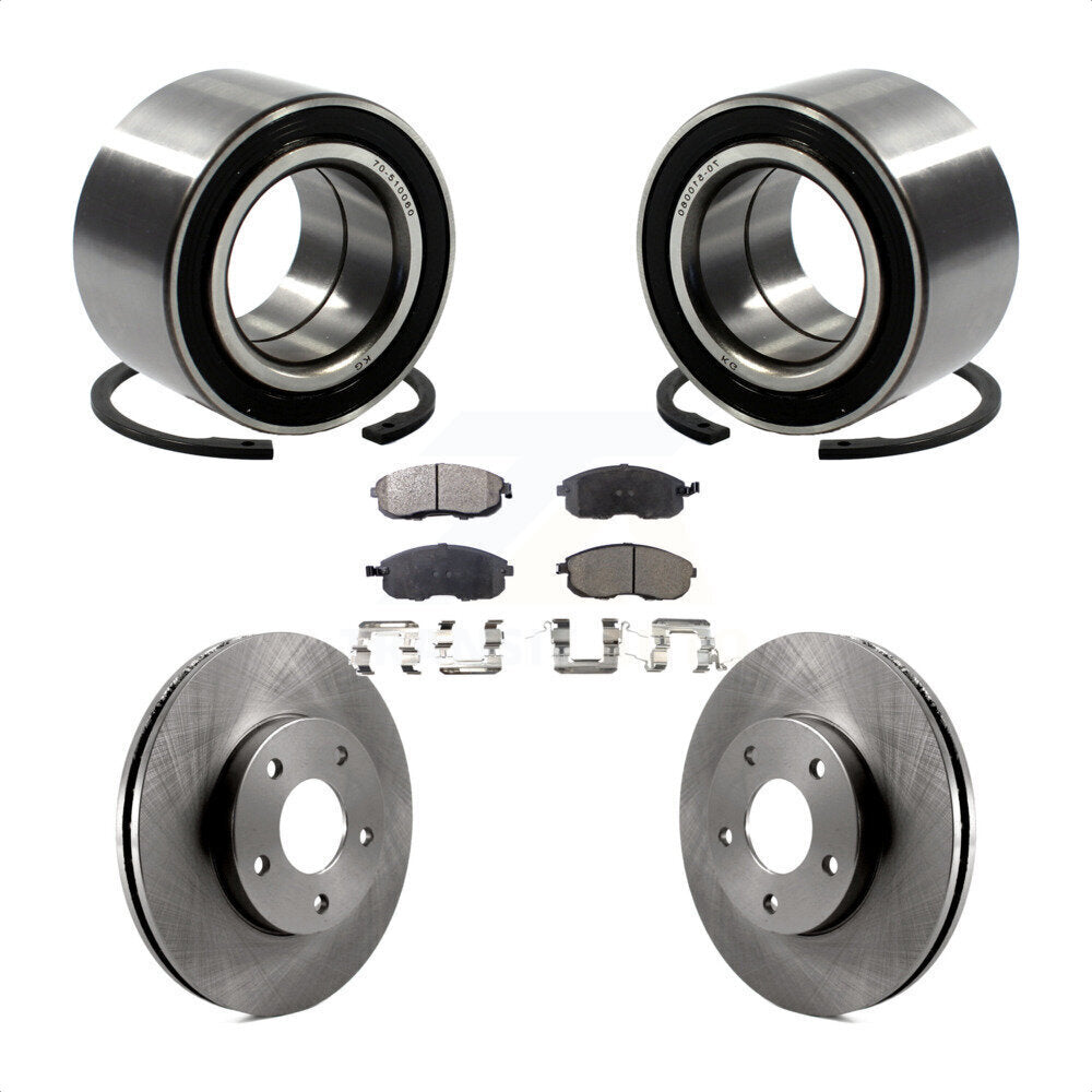 Kit de plaquettes de Rotor de frein, roulement de roue avant, pour Nissan Maxima INFINITI I3 2000 – 2001