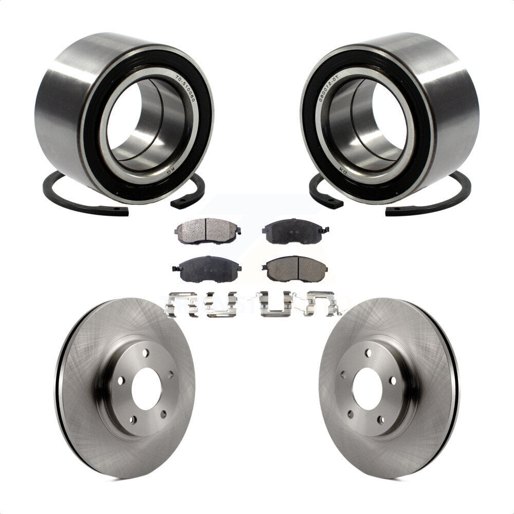 Kit de Rotor et plaquettes de frein de roulement de roue avant, pour Nissan Altima Maxima INFINITI I3